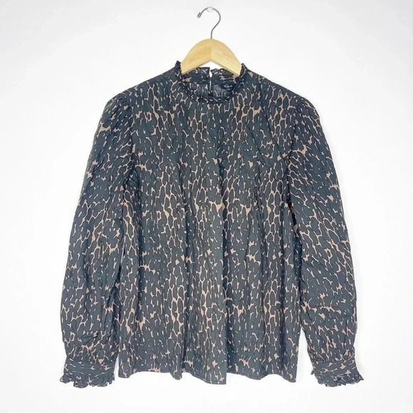 Rails Tops Rails Ariana Long Sleeve Animal Print Top Size Medium - Picture 8 of 8